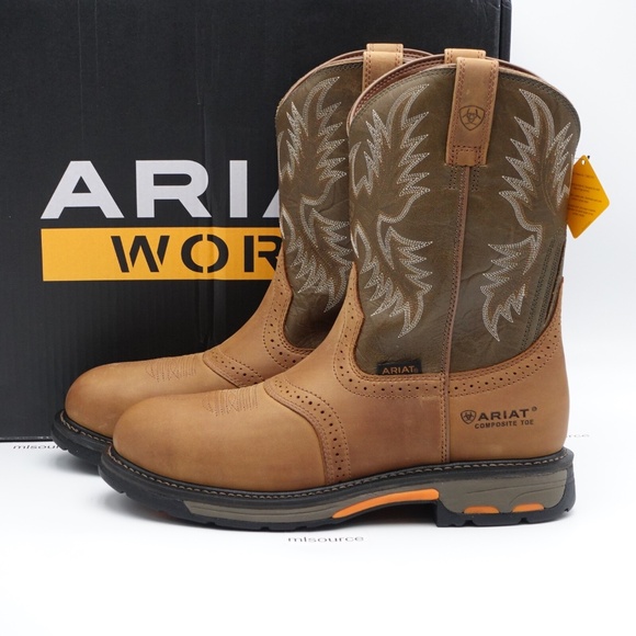 SLD NEW Size 11.5 WIDE 2E Men's Ariat WorkHog Composite Roper Safety Toe Boots